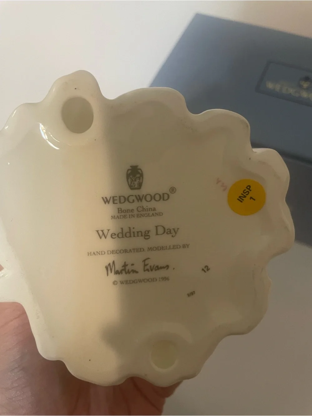 Wedgwood White Bone China Bride and Groom Figurine Cake Topper
